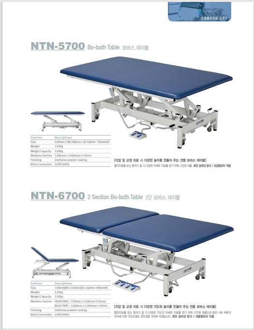 2단전동보바스테이블 NTN-6700